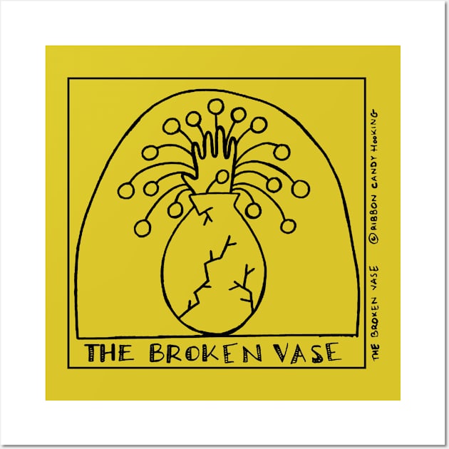 The Broken Vase Wall Art by Ribbon Candy Hooking